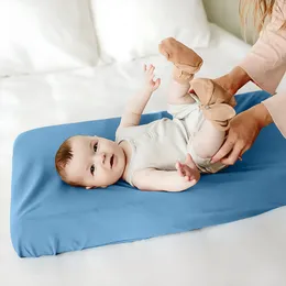 Yumuşak yeniden kullanılabilir bebek bezi değiştirme pedi kapak bebek nefes alabilen bebek bezi pedi sayfaları kapak düz renkli bebek hemşirelik aksesuarı