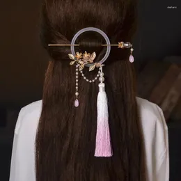 파티 용품 Hanfu Bell Orchid Cheongam Classical Hairpin Headwear Hair Jewelry