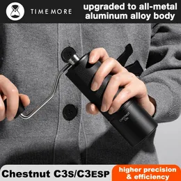 Timemore Chestnut C3S C3esp Manual Coffee Grinder Uppgradering Allmetal Body Antisp Design Portable S2C Burr Inside 240507