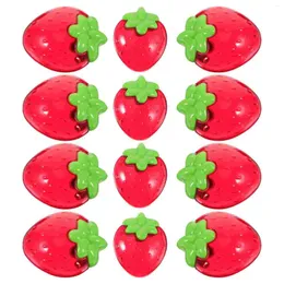 Wrap Prezent 12PCS Strawberry Shape Party Favor Favor Box Candy Pojemniki w kształcie biżuterii