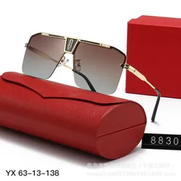 Designer New Carter All-in-One Solglasögon med polariserad lätt internetkändis bantningseffekt och fyrkantiga ramar gatufoton Framelösa speglar kategori 0ym9