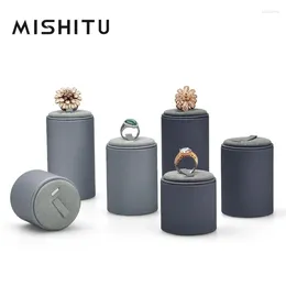 Płyty dekoracyjne Mishitu Premium PU skórzany zestaw pierścienia wyświetlacza Stojak sklepowy