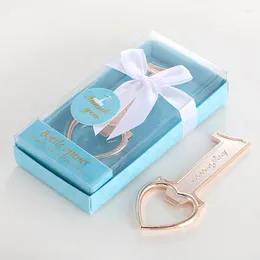 Party Favor Exquisite Bottle Opener med present Box Pink Blue 1 Number Love Letter Beer Creative Daily Small Gifts Baby Shower