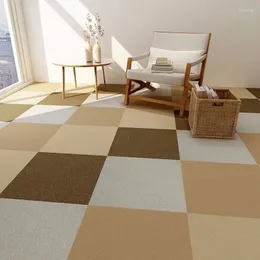 Carpets 4pcs Self Adhesive Carpet 60x60cm Living Room Floor Mat Decor Office Staircase Anti-slip Wall Sticker