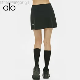 Desginer Als Yoga Aloe 스커트 드레스 탑 셔츠 의류 짧은 여자 Guangzhou Falcon Brother Sports Short Wrapped Hip Inner Lining 안전 팬츠 주머니 Aline Skirt Sol