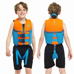 Jaqueta vitalício para crianças para crianças para meninos e meninas flotação de maiôs de flotação de nadar 240507