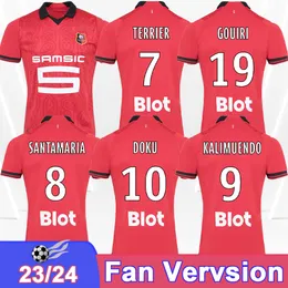 23 24 Stade Rennais Mens Soccer Jerseys Terrier Bourigea