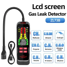 ZL73B Detector de vazamento de gás 0-10000 alarme de som recarregável combustível combustível inflamável natural metano liquefeito petróleo analisador 240429