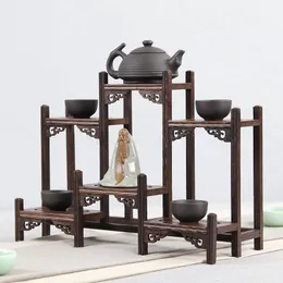 Ali di pollo in legno massiccio di portata vintage cinese piccole scatole multeschercali multiple set da tè pentola per scaffali 240510