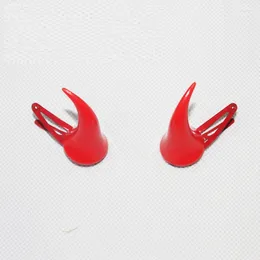 Partyversorgungen 1 Paar Frauen Chic Halloween Devil Horns Ohren Clip Haarnadel Haare Barrettes Anime Cosplay Kostüm