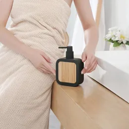 Liquid Soap Dispenser 390ml Refillable Countertop Pump Bottle Manual For Bath Cream Shampoo Makeup