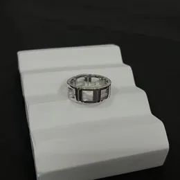 Designer Punk Style Ring Deluxe 925 Sterling Silver Luxury Ring Set per il Designer regalo di fidanzamento di fidanzamento della sposa