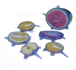 Assumimento del coperchio in silicone Assumimento elastico coperchi per alimenti per alimenti cucina Picnic Fresenta copertura universale per vasi Pans4953873