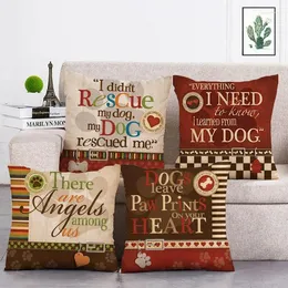 Pillow Letter Covers Rescue Dog Throw Cover Bird Case T296