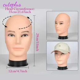 Głowy manekinowe HomePageProduct DisplayHairless Male i Female Human Model Head Perg Frame Hat Displaybeauty Training Q240510