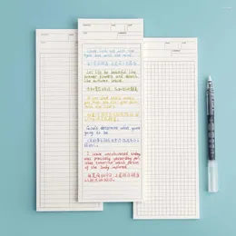 1pc Notepad Long Note Pads Writing Office School Simple non appiccicoso Memo Pad 9x25cm
