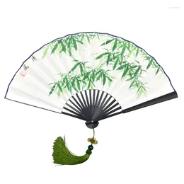 Dekorative Figuren klassischer Handtanzventilator Chinesischer Stil Maltes Falten tragbarer Vintage Xuan Papier Abanicos para boda