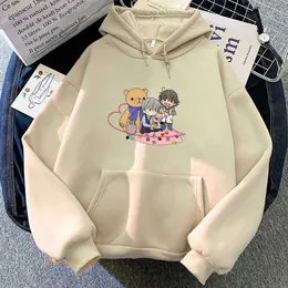 Herrtröjor tröjor Junjou Romantica de spelar tillsammans anime män kvinnor hoodies boylove long slve plus size sweatshirt unisex sudaderas kläder t240510