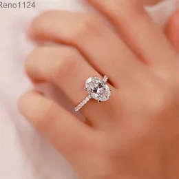 Symulacja luksusowa pierścionek z diamentem Moissanite Duże owalne gołębi pierścionek jajowy dla kobiet pierścionki zaręczynowe ślubne
