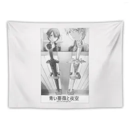 Taquestres Sword Art Online: Alicization - Blue Rose e Night Sky T -Shirt Tapestry Bedroom Wall Decoration