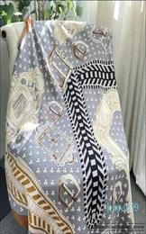 スカーフラグジュアリーデザイナースカーフ140 100マルベリーシルクエッジスカーフラップ余分な大きなシルク5598681