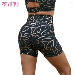 Aktive Shorts Vutru 2024 Yoga Frau hohe Taille Energy Blcak Nahtloses Hip-up eng elastischer Sport Kurzhose Sommer-Fitness-Fitness-Leggings