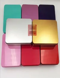 Popular Tin Box Empty Metal Storage Case Organizer Stash 7 colors 12cm length For Money Coin Candy Keys U disk headphones gift box2961791