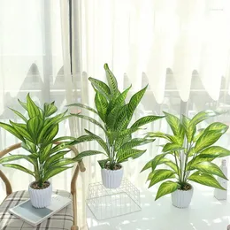 Fiori decorativi piante finte fauci in vaso artificiale in vaso per la scrivania da ufficio in bagno fattoria decorazione per la casa