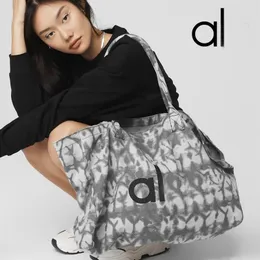 AL Tote Bag Designer Bag Mens Womens Fiess Handheld Yoga Bags Large Capacity Short Distance Travel Bag Canvas Shopper Bag