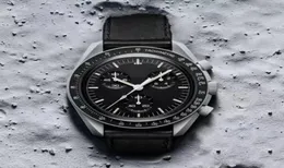 Bioceramic Moon Men's 6 Pins Quarz Orologio Funziona cronografo Orologi cronografo Missione a Mercury 42mm Nylon Luxury Watch Limited Edition Master Wrist Owatches6903351