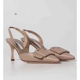 Słynne designerskie kobiety sandały buty lady slingback spiczasty palce czółen