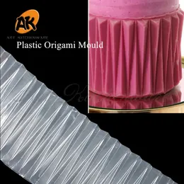 Pişirme Kalıpları 3D Plastik Origami Kalıp Çikolatalı Şeker Gücü Dantel Mat Diy Buttercream Şeker Pastası Dekorasyon Araçları Aksesuarlar