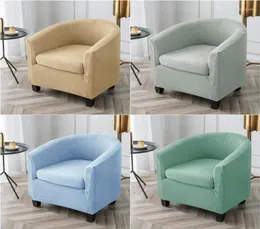 Chaves de cadeira Tampa de lã polar Tuba de tampa de poltrona elástica com capa de almofada de assento Slipcover para móveis de sala Protetor6170388