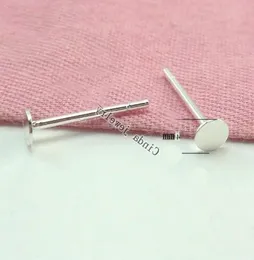 Schmuckbefunde Komponenten Anschlüsse 20pcslot 925 Sterling Silver Ohrring Nagel für DIY -Geschenkhandwerk 4mm W2956232696