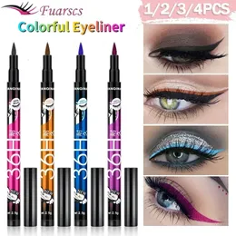 Черная жидкая подводка для глаз Водонепроницаемое карандаш 36H Longlasting Eye Liner QuickDry No Blooming Cosmetics Tool 240510