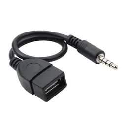 Geben Sie ein weibliches OTG -Konverter -Adapter -Kabelkabelkabel -Stereo -Audio -Plug -Autozubehör 0,2 m 3,5 mm männlicher Audio -Aux -Jack auf USB 2.0 ein