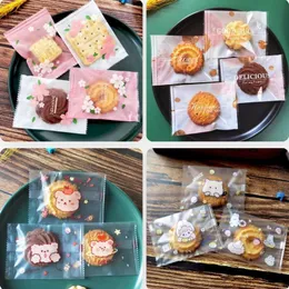 Enrole de presentes 100 peças de bolsas seladas de calor Nougat Cookies Candies Chocolates Baking Machines Packaging Party Gifts Machinesq240511