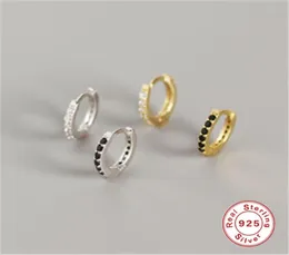 Roxi Small Hoop Ohrringe Gold gefüllt Clear Cubic Zirconia Runde für Frauen Schmuck 100 925 Sterling Silber Ohrring2334064