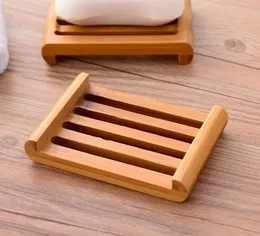 Drewniane manualne kwadratowe mydła potrawy ekologiczne drenaż mydlania taca okrągłe kształt stały drewno uchwyt do przechowywania w łazience 7008547