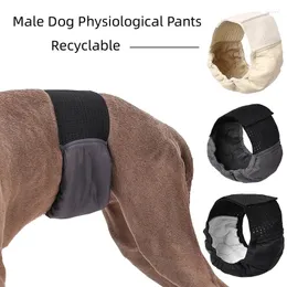 Vestuário para cães fisiológicos da calça de calça elástica fita de fixador respirável altamente absorvente sem vazamento de fraldas acessórios