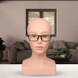 Mannequin Heads Model head wig display soft touch human body model female bracket and mold for home face mask hair protection cap glasses Q240510