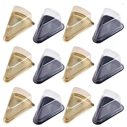 Retire os recipientes 40pcs Bolo Slice Boxes Square Cheesecake Cupcake Recursine