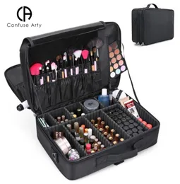 Kosmetiktaschen Upgrade mit großer Kapazitätsbeutel verkaufen Professional Women Reisen Make -up Case1348344