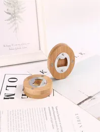 Bamboo Beer Bottle Opener с магнитным холодильником для домашних кухни вечеринки KDJK22113127564