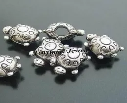 Antique Tortoise Shape Alloy Big Hole Beads Whole 100pcs014353466