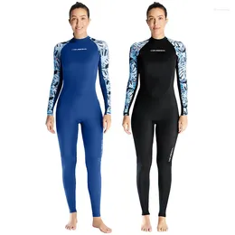 Costumi da bagno femminile abito da immersione in lycra per asciugatura rapida protezione solare da bagno un pezzo da nuoto surf snorkeling