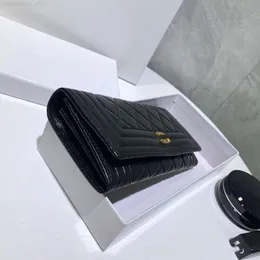 Luxury Leather Purse Designer Long Zipper Ladies Fashion Doka Handbag Lingge broderi tråd handväska fabrikskampanj grossist detaljhandel