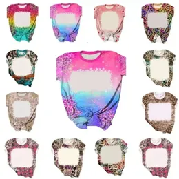 Quality Heat Bleach High Transfer Sublimation Tie Dye Tshirts Custom Printing Blank Oversized Adult Unisex Bleached T Shirt Fs9550 Au03 ed