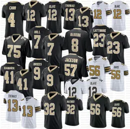 12 Chris Olave Tyrann Mathieu Football Jersey Derek Carr Drew Brees Alvin Kamara Thomas Taysom Hill Marshon Lattimore Taliese Fuaga Shaheed Horvath Bresee Gleason