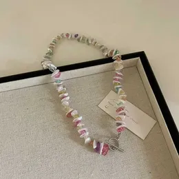 Collane a ciondolo Minar boho caramelle irregolari color perle in pietra naturale filo a levetta chiusura in perline collane di girocollo per le donne gioielli
